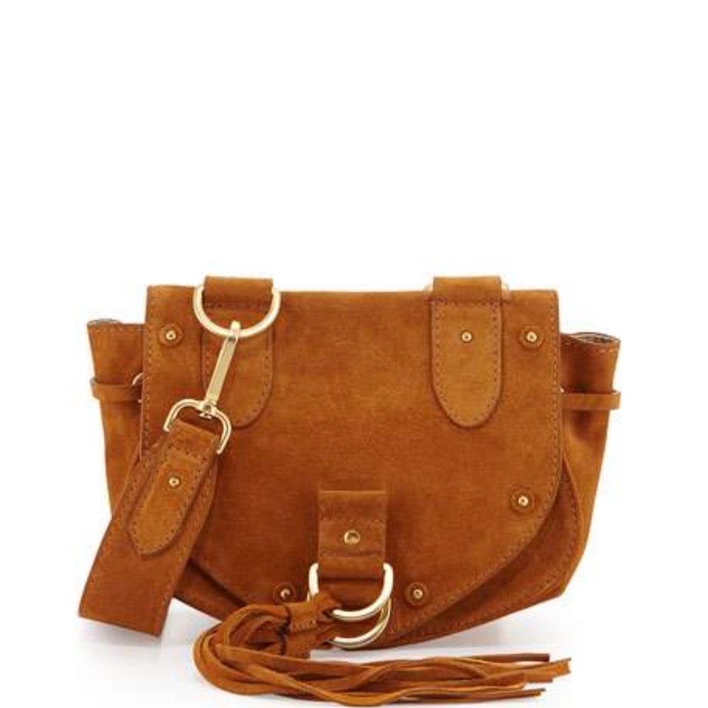See by Chloe Collins Fringe Suede Saddle Bag